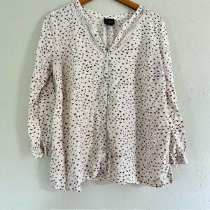 🦋 Oh Baby by Motherhood Heart Long Sleeve Maternity Blouse XL